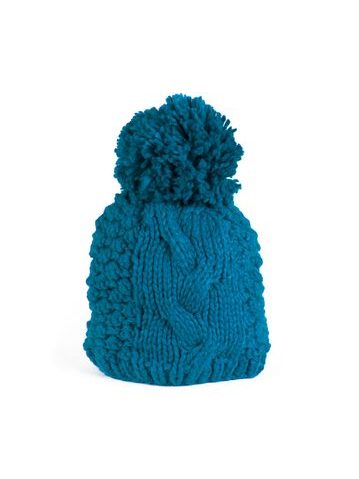 Pletený zimní kulich modrý