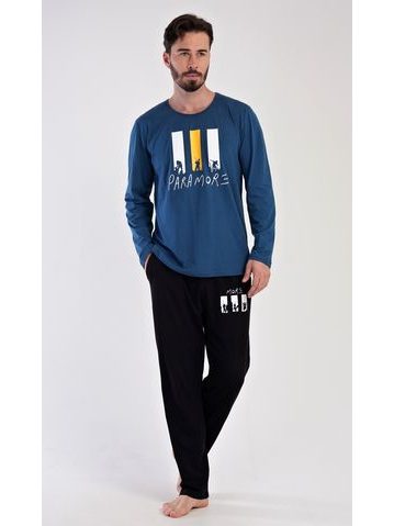 Pánské pyžamo dlouhé Oliver - petrolejová