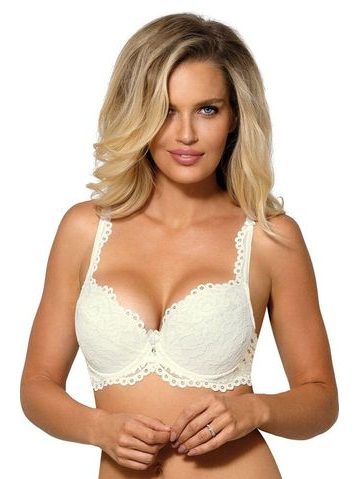 Krajková Push-Up podprsenka Nevia ecru