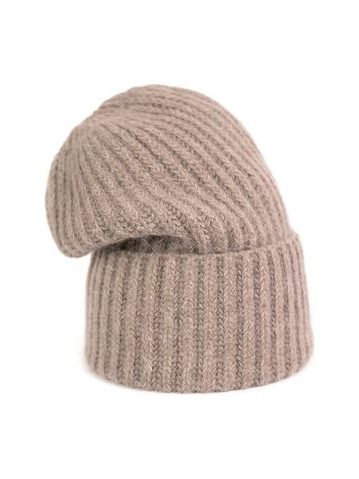 Čepice Benson - tmavobéžová
