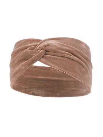 Velurová čelenka Samanta béžová