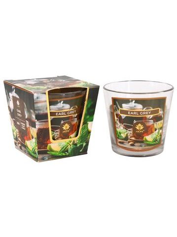 ARÔME Svíčka 120 g, ve skle, Earl Grey