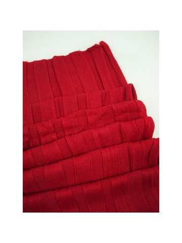 Dámský podzimní šál červený