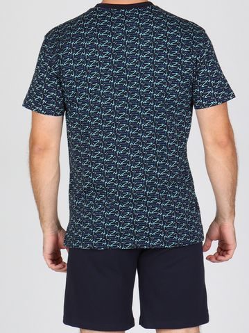 Pánský dlouhý hřejivý župan se šálovým límcem LILLY a JACK EXTRA tmavě modrá