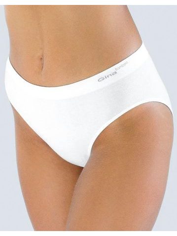 GINA dámské kalhotky klasické, širší bok, bezešvé, Bamboo PureLine 00019P - černá