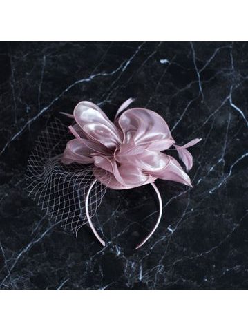Elegantní fascinátor - růžová