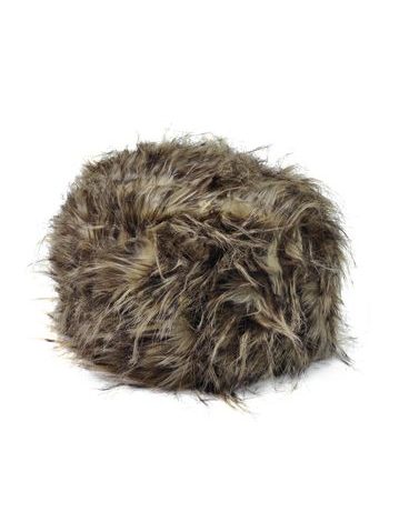 Kožíšková čepice tmavě hnědý