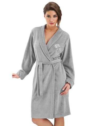 Dámský župan froté Hannah šedý