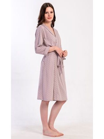 Dámské domácí šaty s krátkým rukávem Super girl - světle lososová