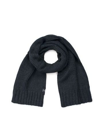 Šedočerný pletený šál