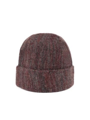 Elegantní zimní vlněná čepice rezavá