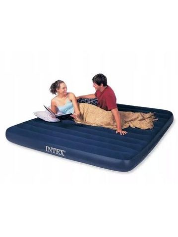 INTEX Nafukovací QUEEN DURA-BEAM matrace s USB150 152 x 203 x 30 cm