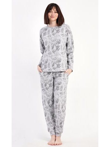 Dámské pyžamo dlouhé Sofia - šedá