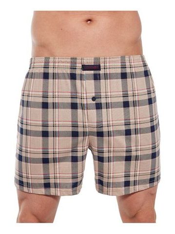 Pánské trenýrky Comfort 280 hnědé káro