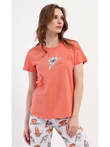 Dámské pyžamo kapri Motýl - tmavě šedá