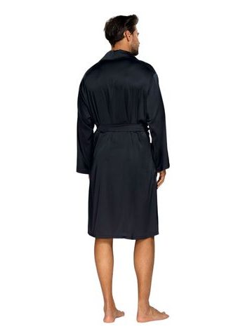 Pánský dlouhý hřejivý župan se šálovým límcem LILLY a JACK EXTRA tmavě modrá