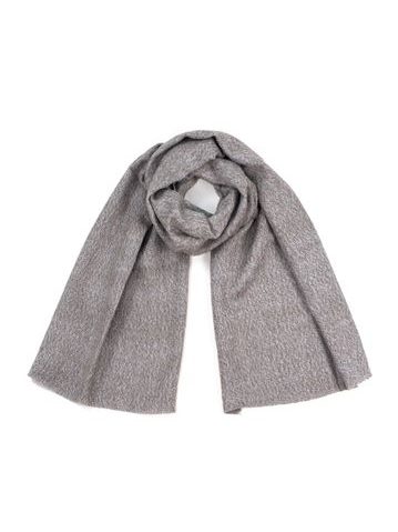 Jednoduchý melanžový šál - šedý