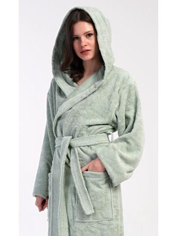 Dámský dlouhý župan se šálovým límcem FLORA vínová