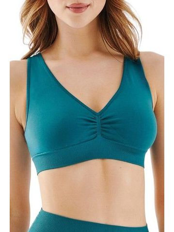Bezešvá podprsenka Top Shape smaragdová
