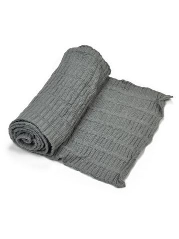 Zimní pletená šála - šedá