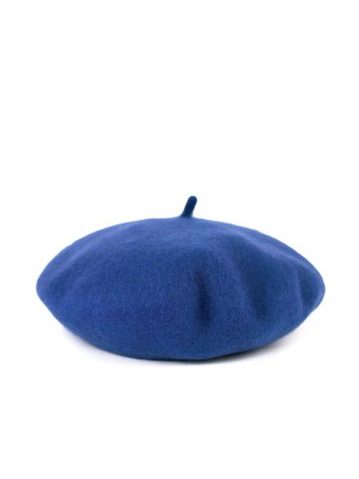 Klasický baret s anténkou modrý