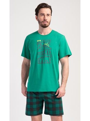 Pánské pyžamo šortky Felix - modrá