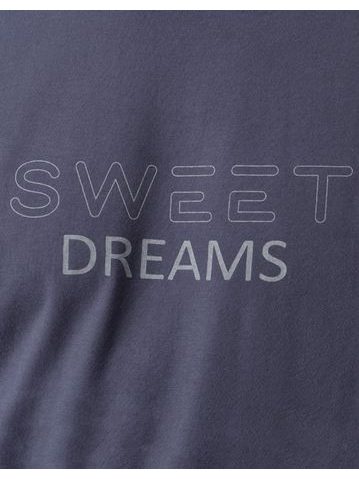 Pánské pyžamo krátké, šité, s potiskem 79188 - měsíc aqua