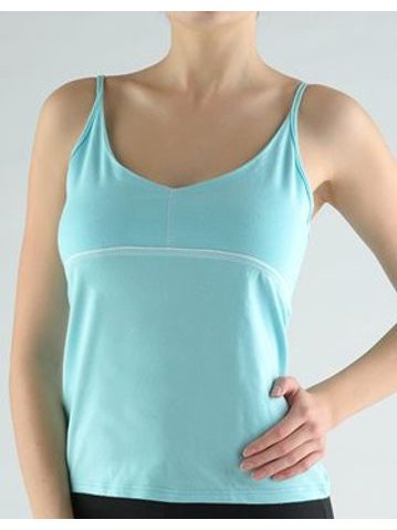 Dámská košilka, úzká ramínka, šité 98065P - sv. tyrkysová