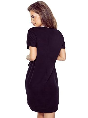 Dámská noční košile s krátkým rukávem Želva - světle šedá