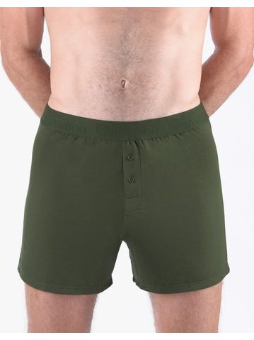 Pánské trenky volné, šité, jednobarevné Eco Bamboo 75195 - lahvová