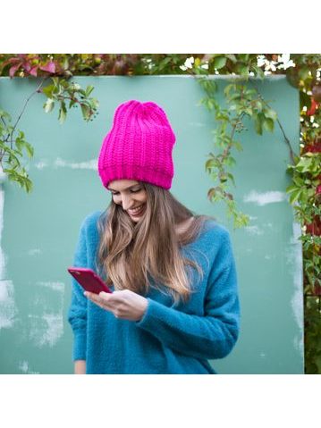 Originální čepice na zimu tmavošedá