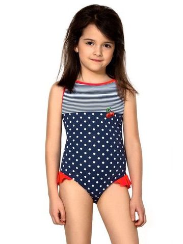 Dívčí jednodílné plavky Sárinka modré