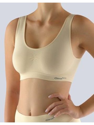 Dámská podprsenka se širokými ramínky, bez kostice, bezešvé, jednobarevné Bamboo PureLine 07011P - tělová