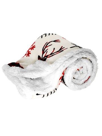 Deka 150 x 200 cm, s beránkem, mikroflanel, 460 GSM