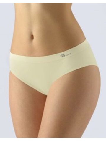 GINA dámské kalhotky klasické, širší bok, bezešvé, Bamboo Soft 00047P - vanilková