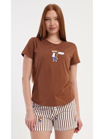 Dámské pyžamo kapri Motýl - tmavě šedá