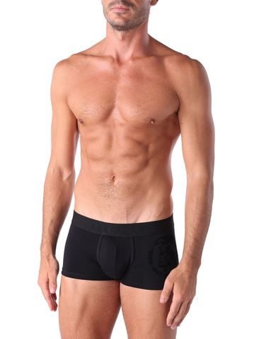 Pánské boxerky s kratší nohavičkou, kratší nohavička, šité, s potiskem 73114P - azurová bílá