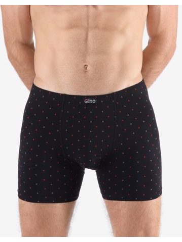 Pánské boxerky delší nohavička, šité, s potiskem 74173 - černá martini