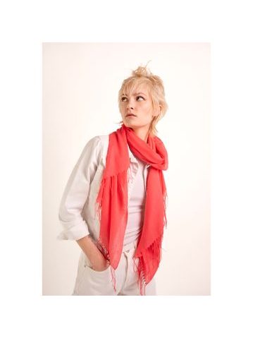 Folkový šátek s květy bílý