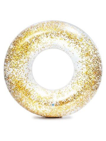 INTEX Kruh nafukovací Sparkling Glitter, zlatý