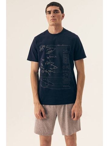 Pánské pyžamo Surf modré