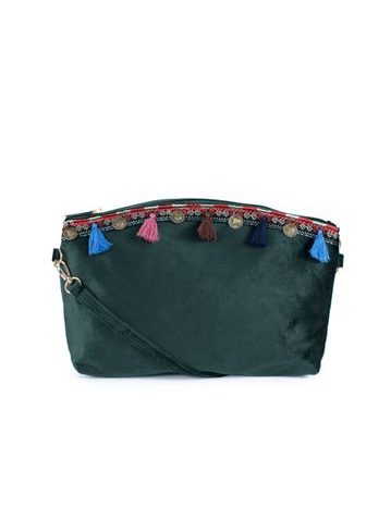 Boho taštička zelená