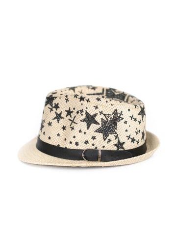 Trilby klobouk bílý s hvězdami