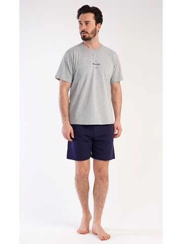 Pánské pyžamo šortky Andreas - šedá