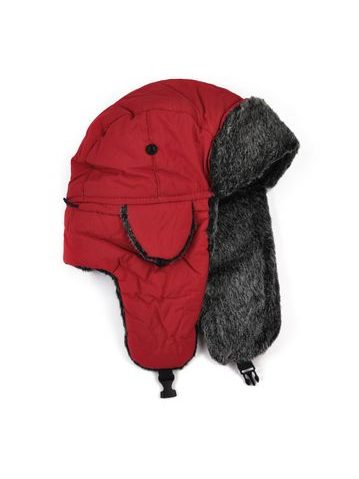 Červená unisex ušanka