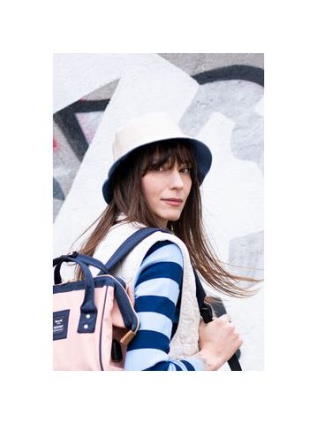 Oranžový šátek do vlasů pin-up bandana