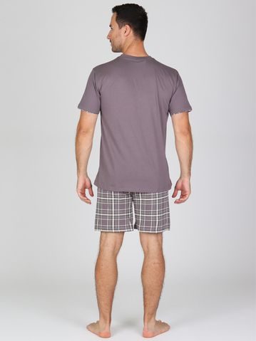 Pánská noční košile s krátkým rukávem Pohodář - mátová