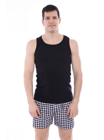 Bavlněné pánské tílko Basic černé