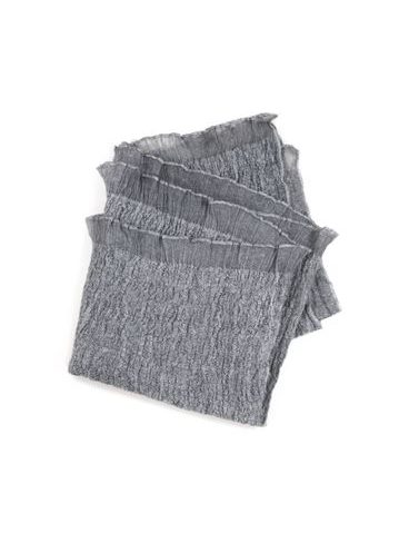 Jednoduchý šál s lehkým řasením - šedý