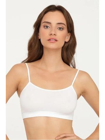 Bezešvá podprsenka Top Essentials bílá